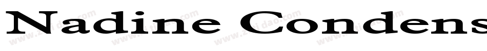 Nadine Condensed Bold字体转换